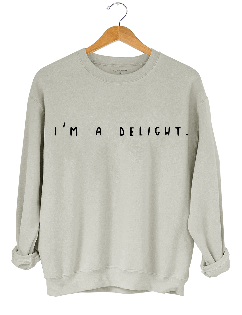 I'm A Delight Crop Sweatshirt