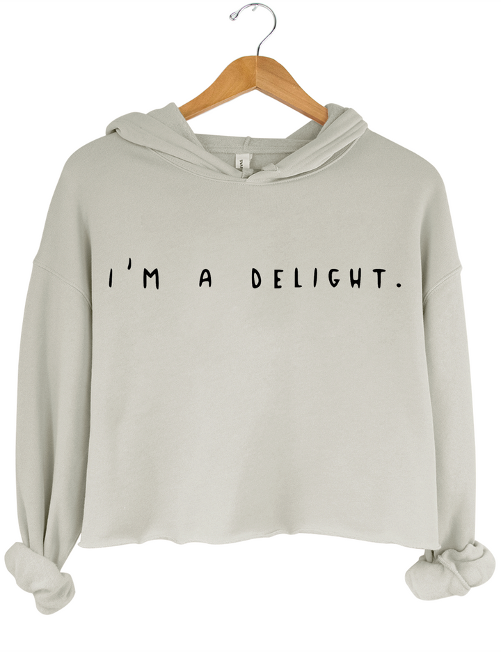 I'm A Delight Crop Sweatshirt