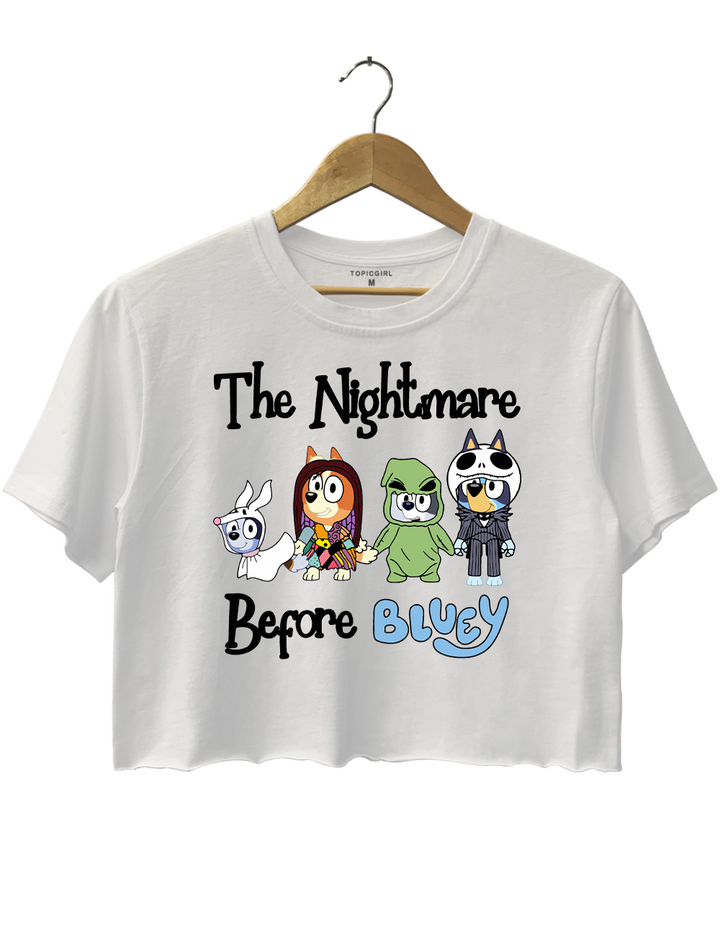 The Nightmare Before Bluey Halloween Crop Top