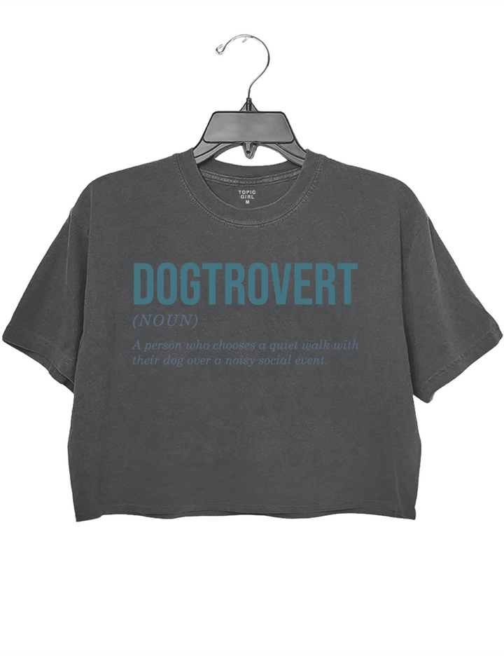 Dogtrovert Anti Social Dog Moms Club Crop Top