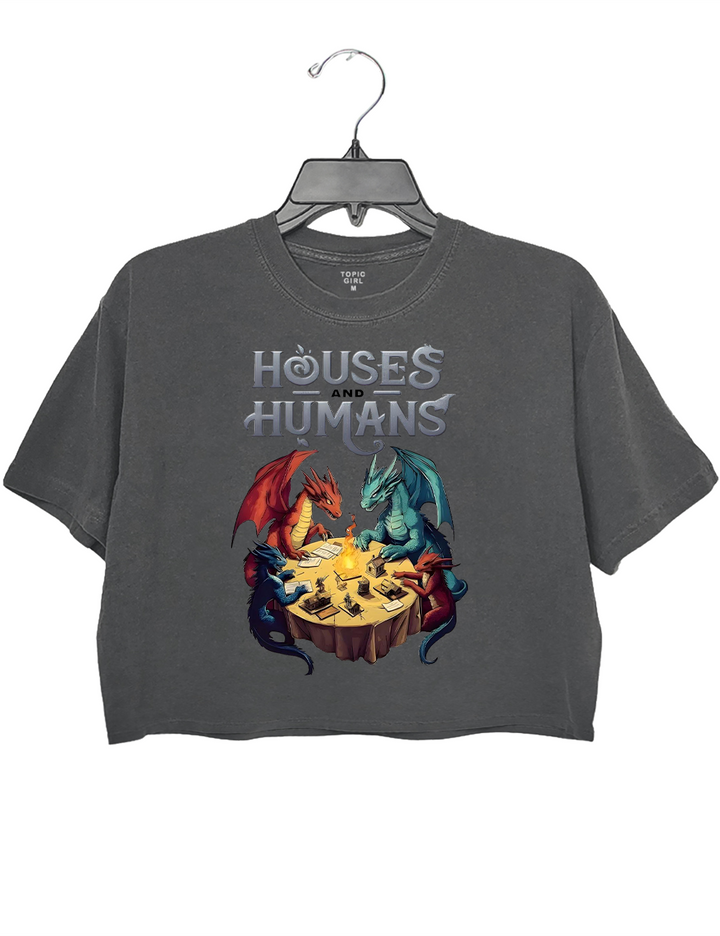 Houses And Humans Dungeons And Dragons Crop Top