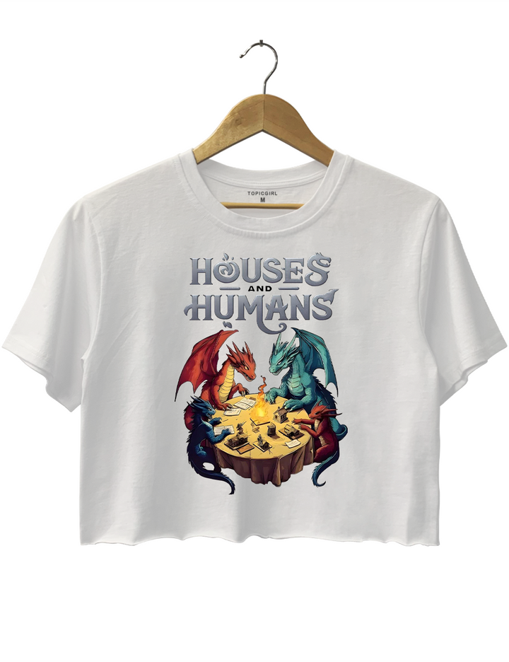 Houses And Humans Dungeons And Dragons Crop Top