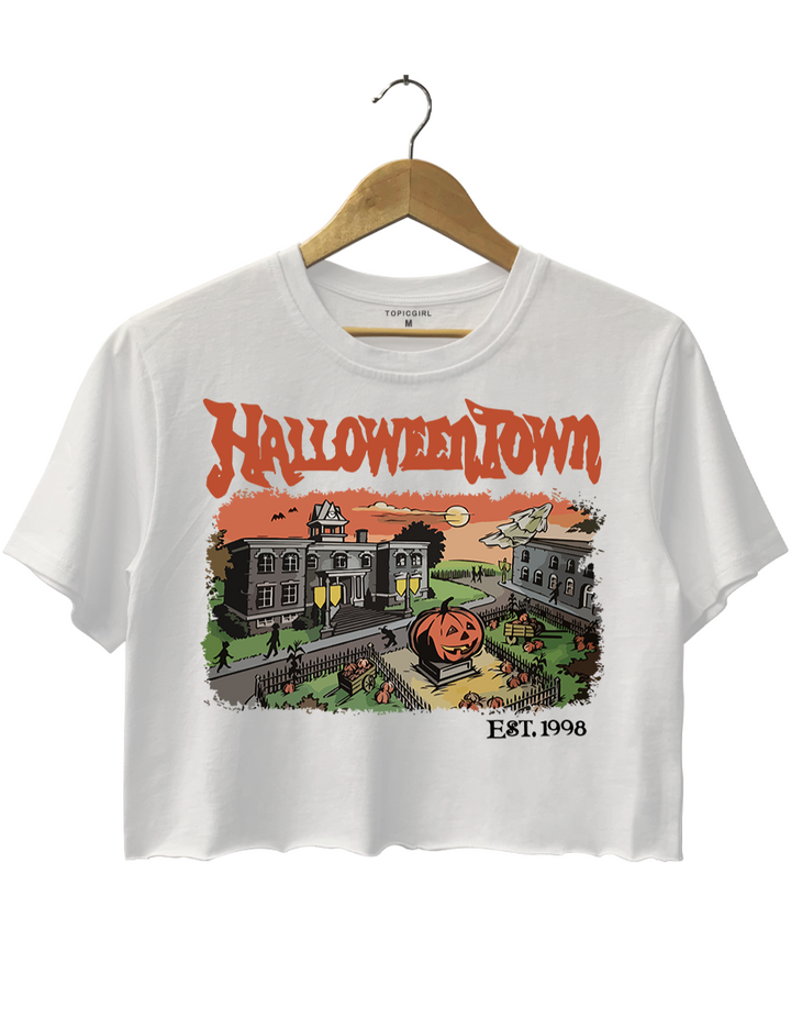 Halloween Town Est 1998 Crop Top