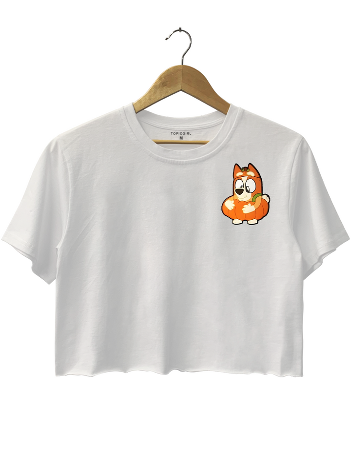 Bluey Halloween Trick Or Treat Crop Top