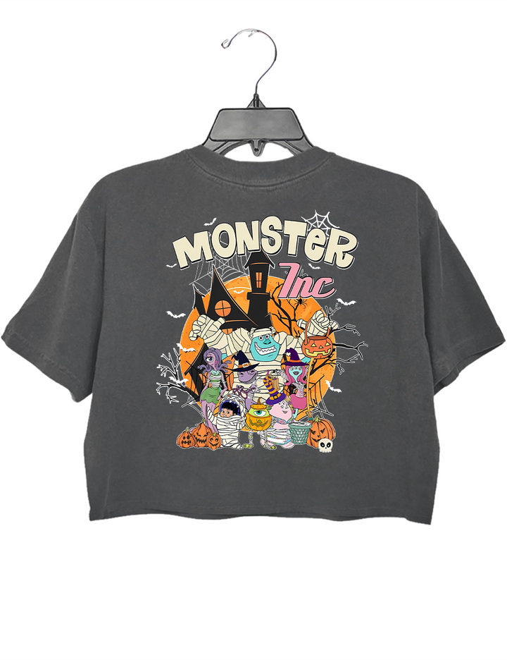 Halloween Horror Characters Crop Top