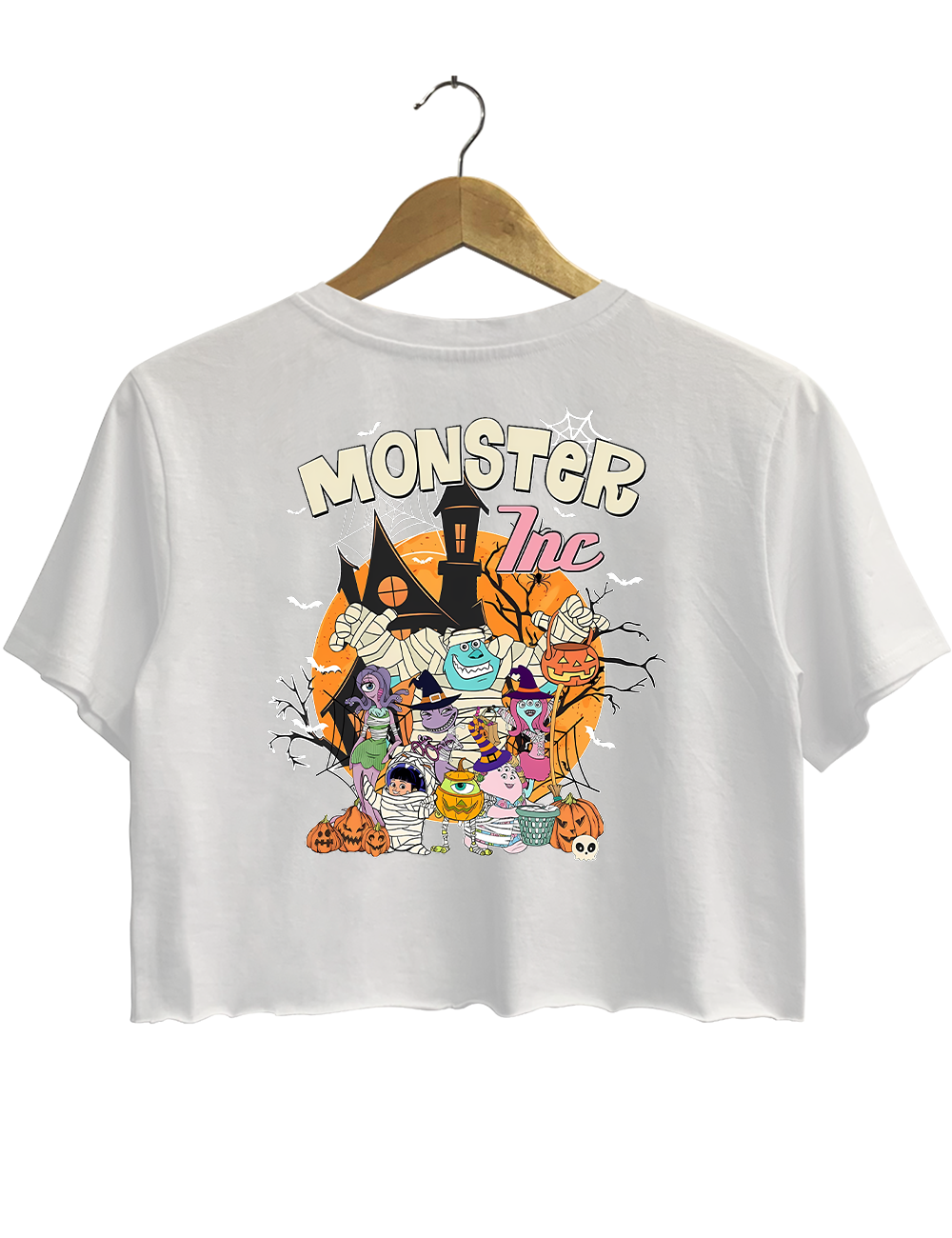 Halloween Horror Characters Crop Top