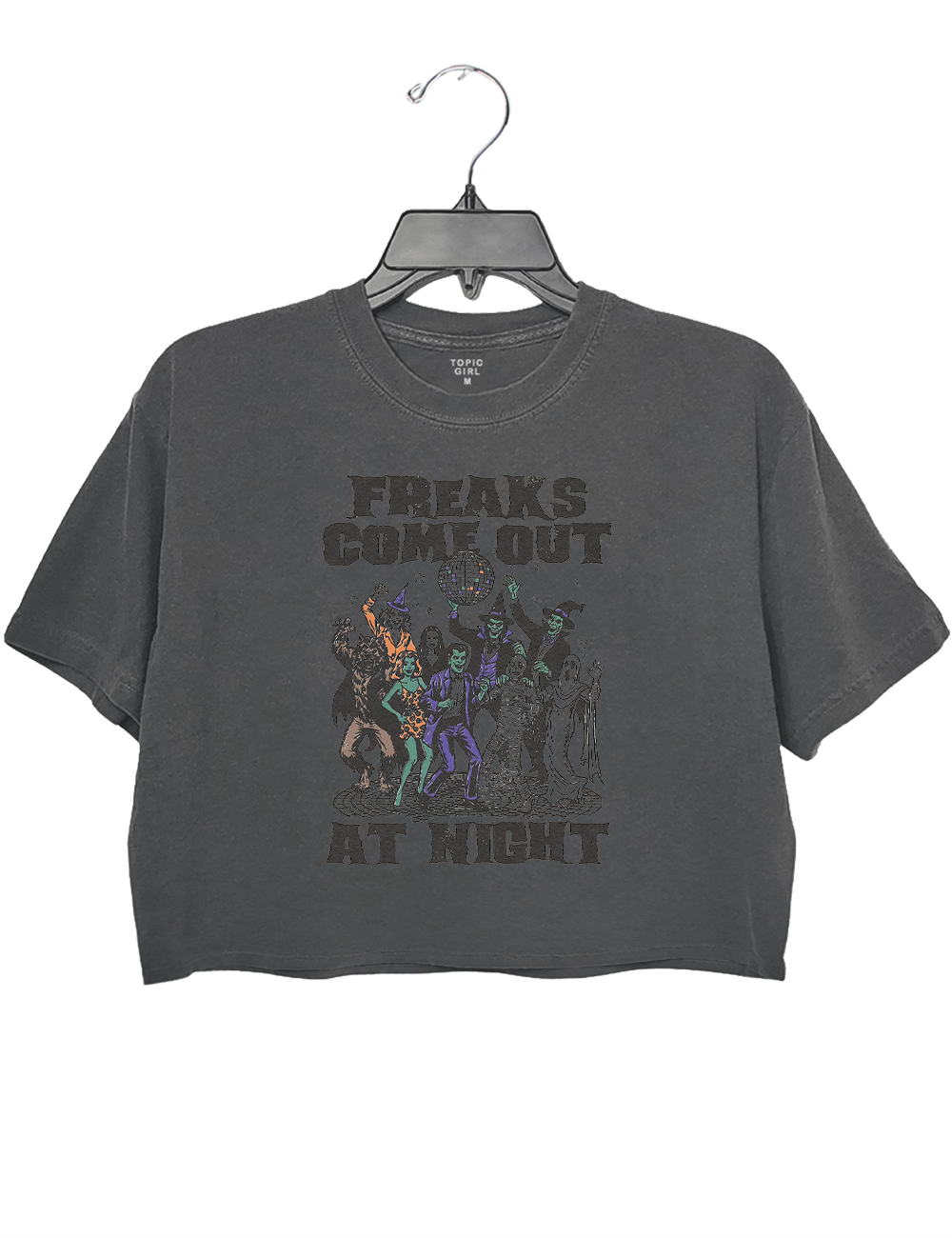 Freaks Come Out at Night Crop Top