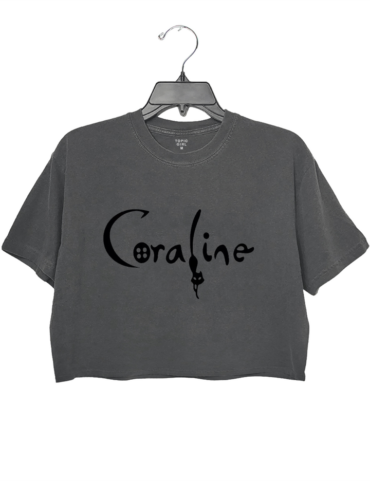 Coraline Halloween Crop Top