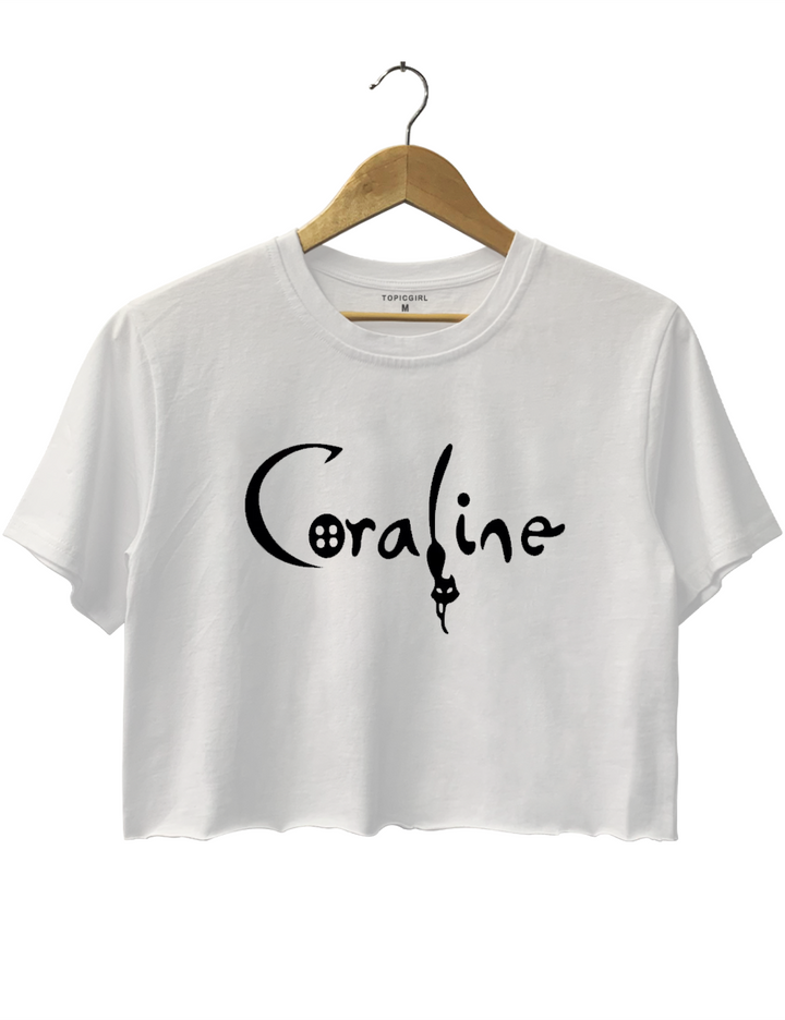 Coraline Halloween Crop Top