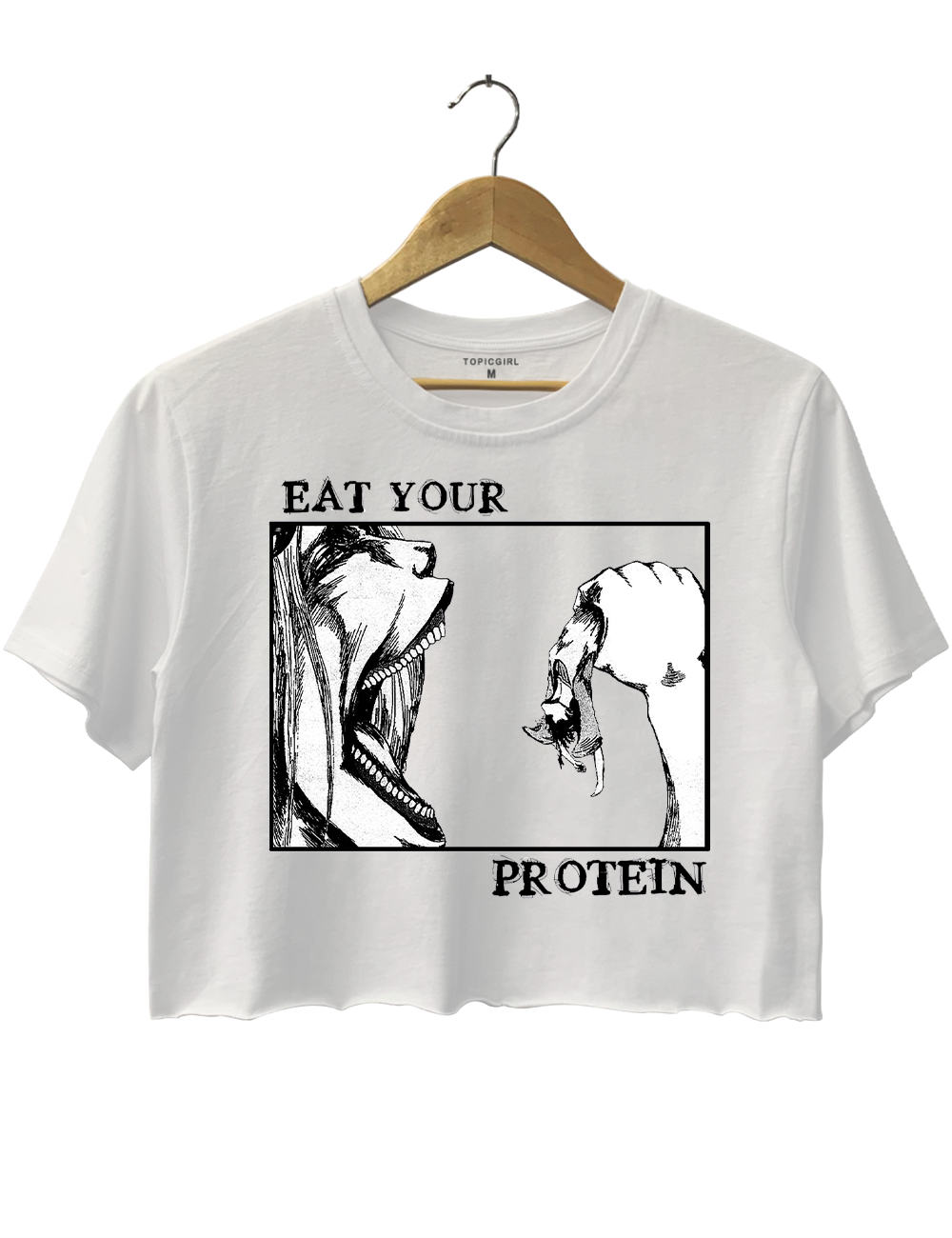 Attack On Titan Eat Your Protein Crop Top