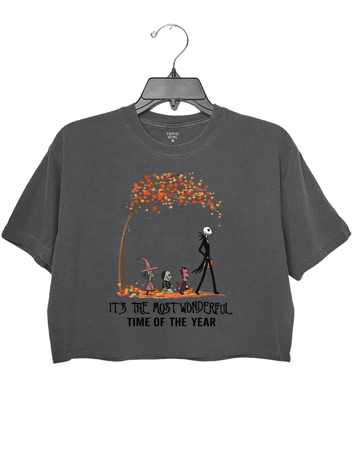 It's The Most Wonderful Time Of The Year Halloween Crop Top