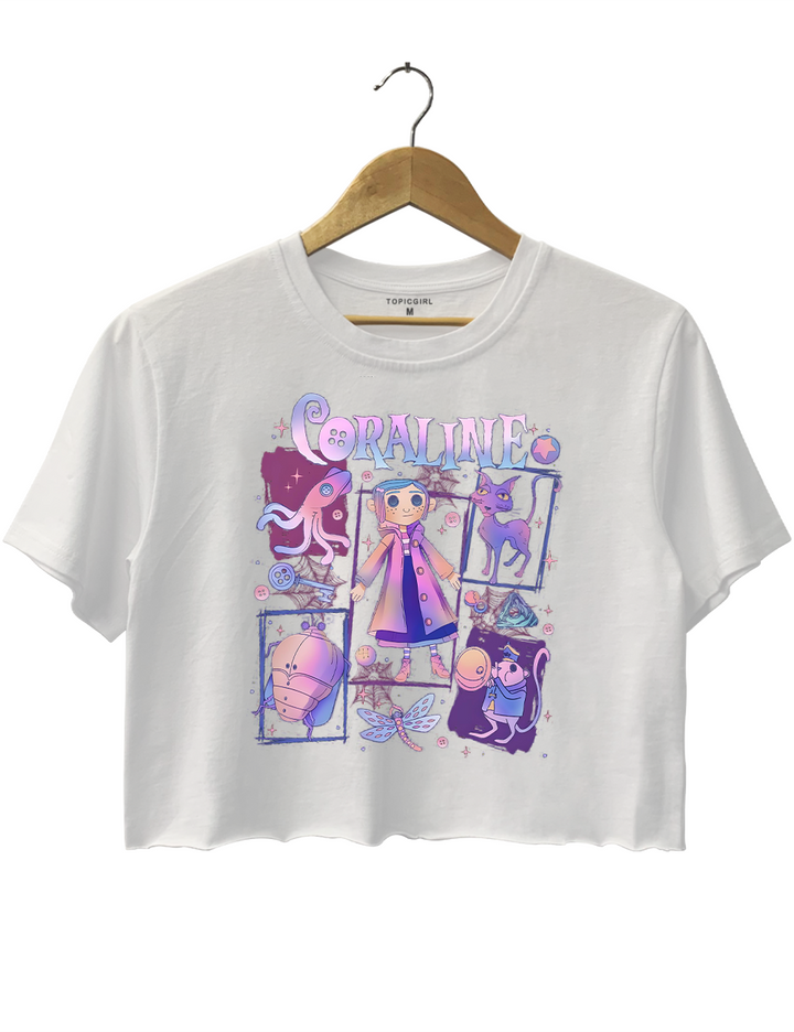 Coraline Spooky Movie Crop Top