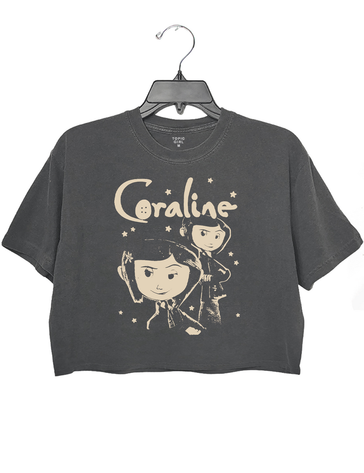 Coraline Halloween Crop Top