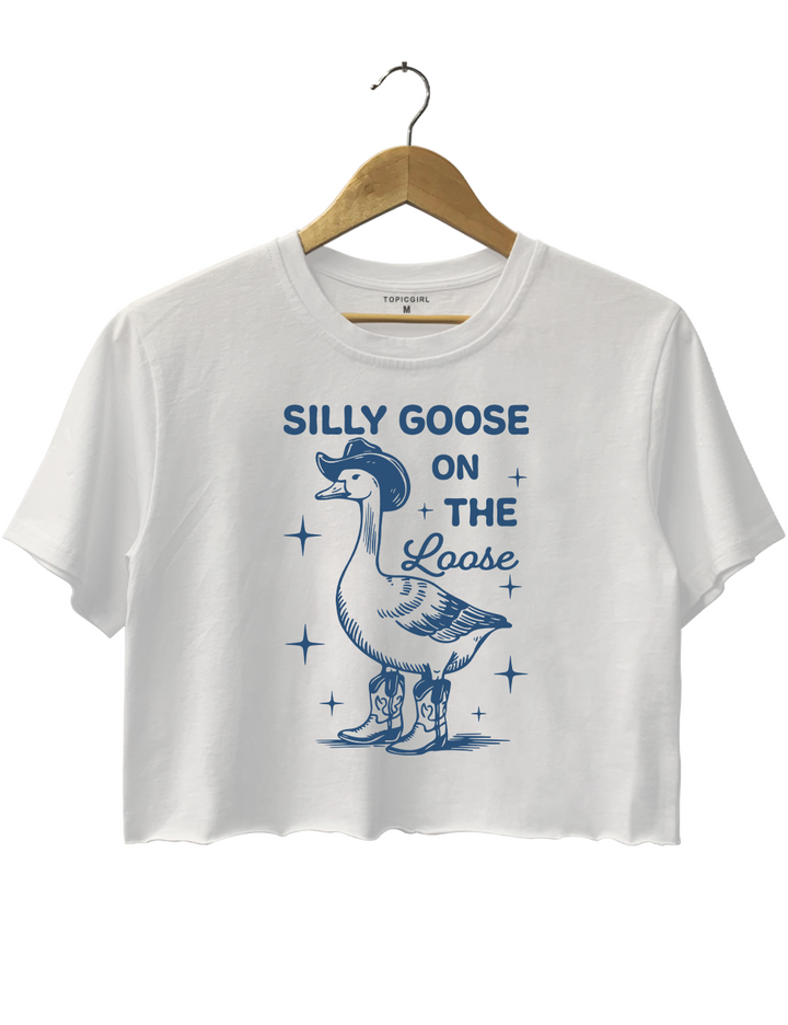 Silly Goose On The Loose Crop Top