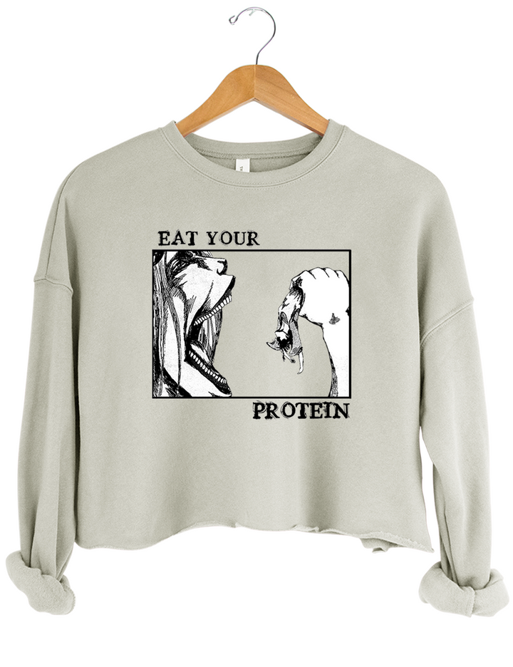 Attack On Titan Eat Your Protein Crop Top