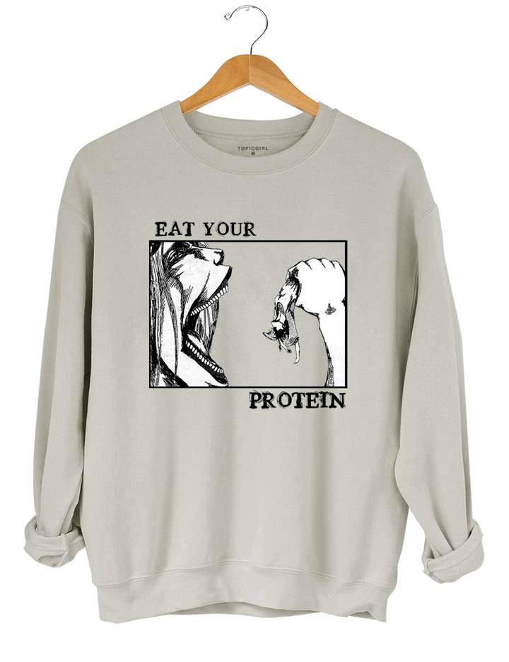 Attack On Titan Eat Your Protein Crop Top