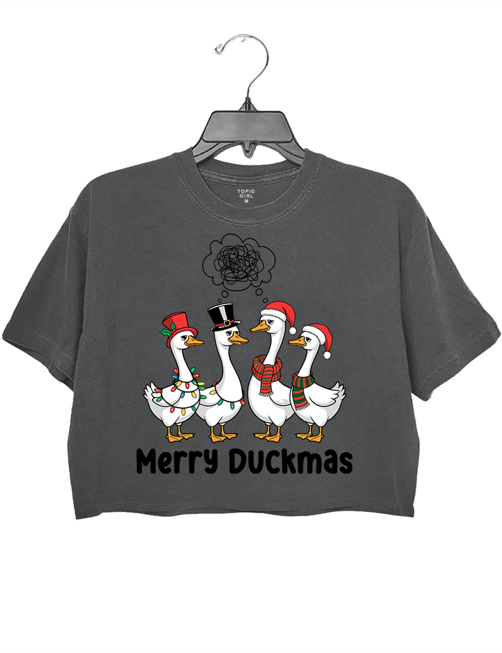 Merry Duckmas Crop Top