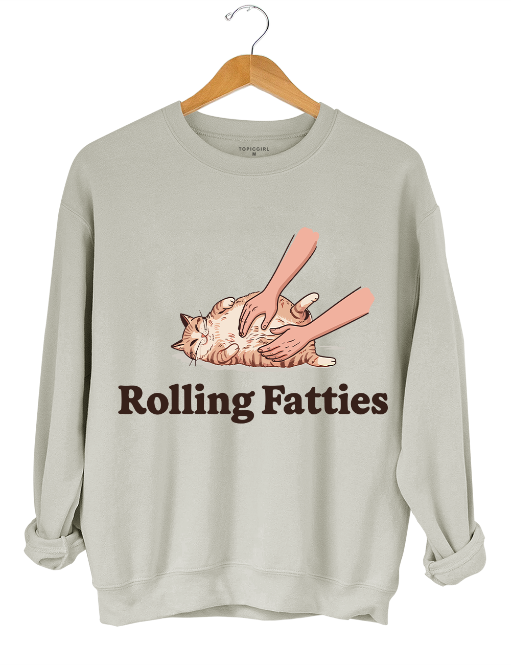 Rolling Fatties Cat Crop Top