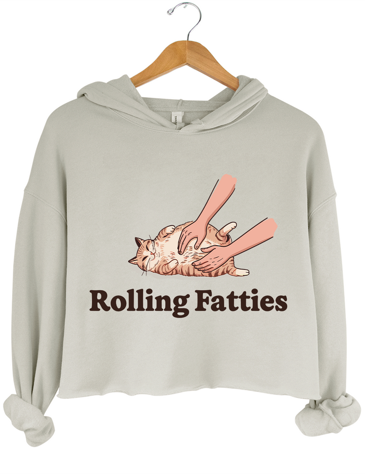 Rolling Fatties Cat Crop Top