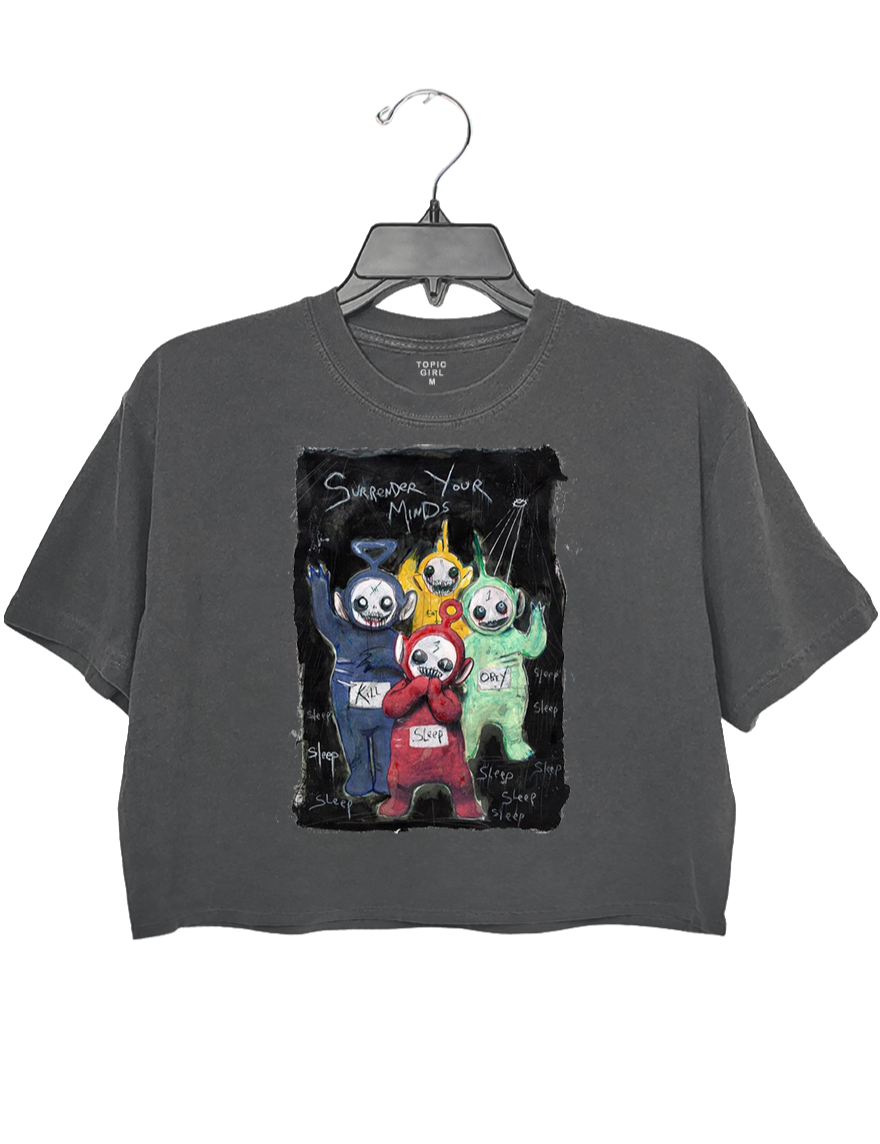 Teletubbie Zombies Crop Top