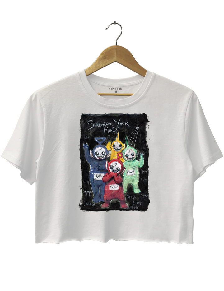 Teletubbie Zombies Crop Top