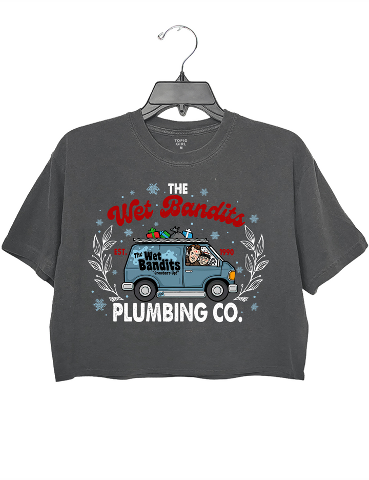 The Wet Bandits Plumbing co. Crop Top