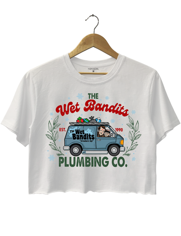 The Wet Bandits Plumbing co. Crop Top